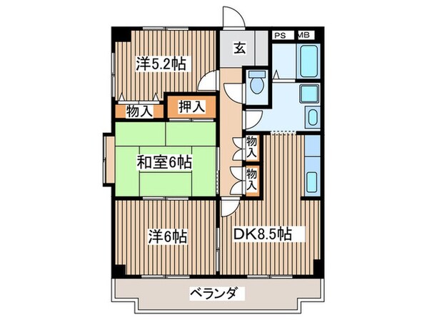 アリアンス峰の物件間取画像